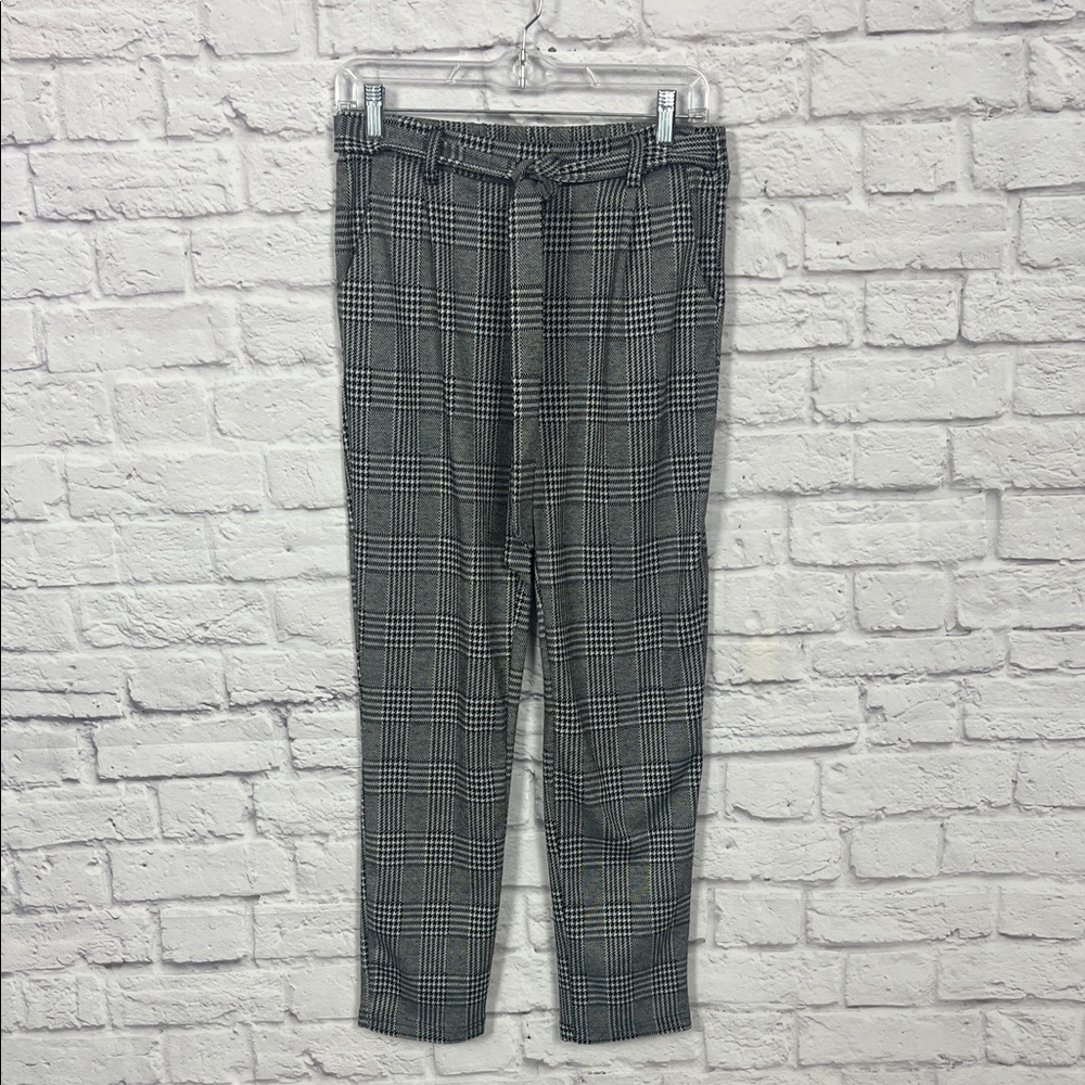Love Tree  Black and White Checkered Pants